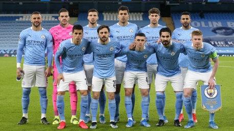 SQUAD GOALS: The starting team pose for a photo ahead of kick-off.