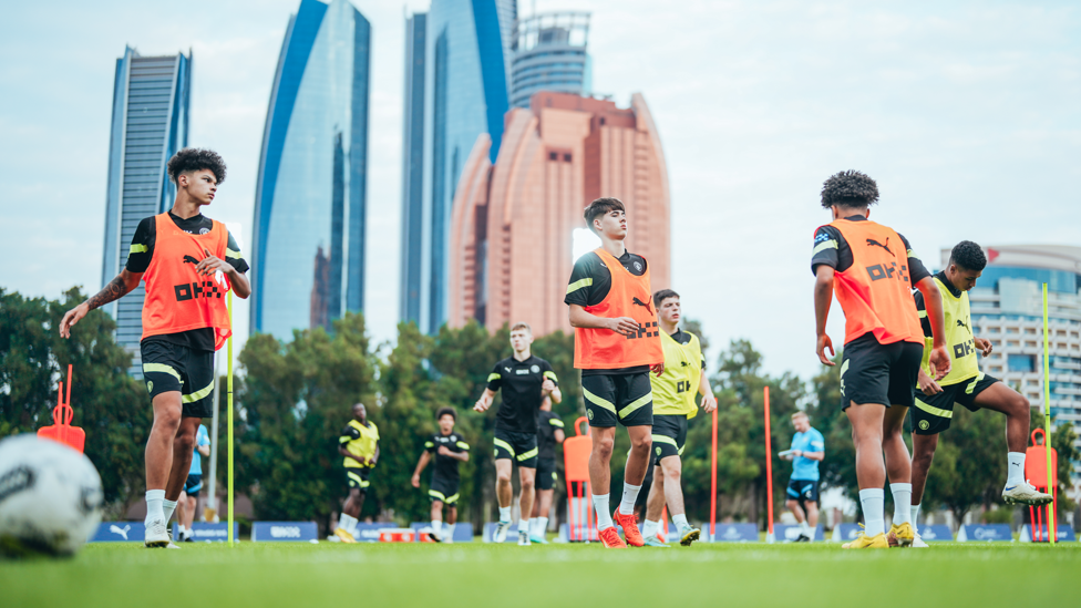 SCENIC BACKDROP : City put in the work here in Abu Dhabi as we eye the resumption of the domestic season.