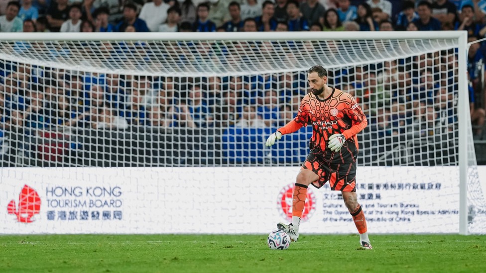 SHOT STOPPER : Gianluigi Donnarumma helps City play out from the back.