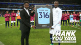 THANK YOU YAYA: Toure was given a fine send-off at the Etihad on Wednesday 
