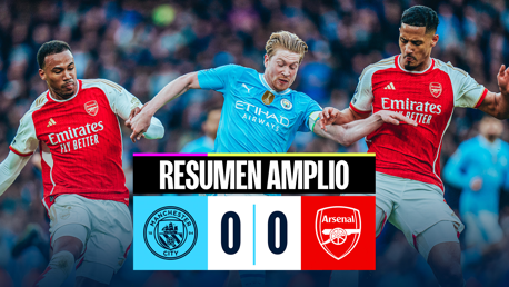 City 0-0 Arsenal: resumen amplio