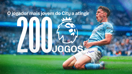 Foden se torna o jogador mais jovem do City a atingir 200 jogos na Premier League