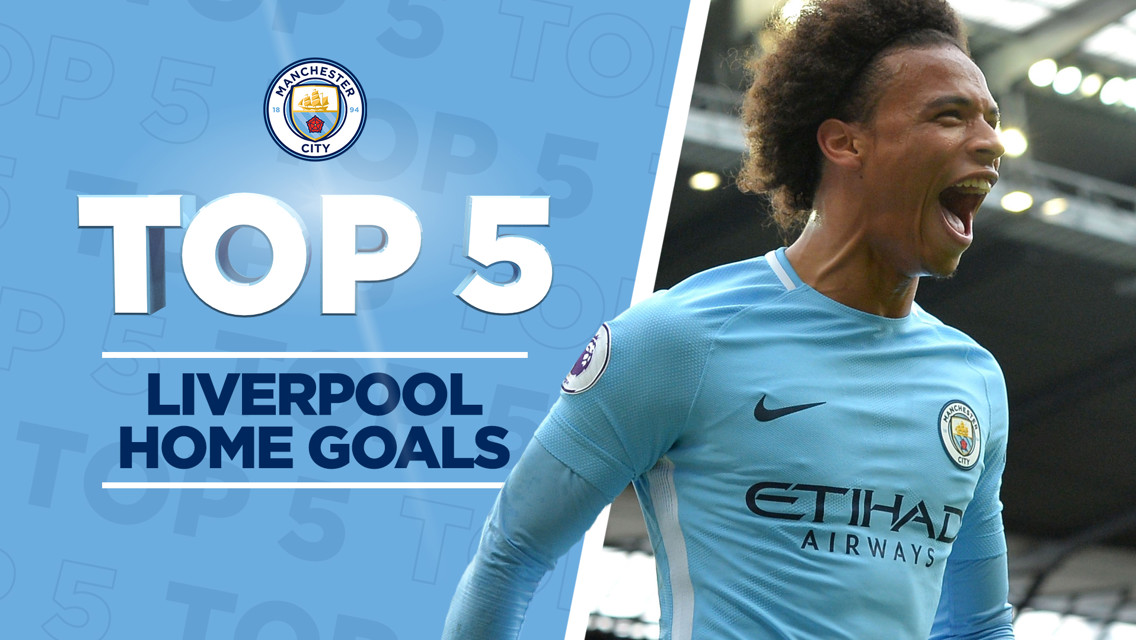 Top five goals v Liverpool