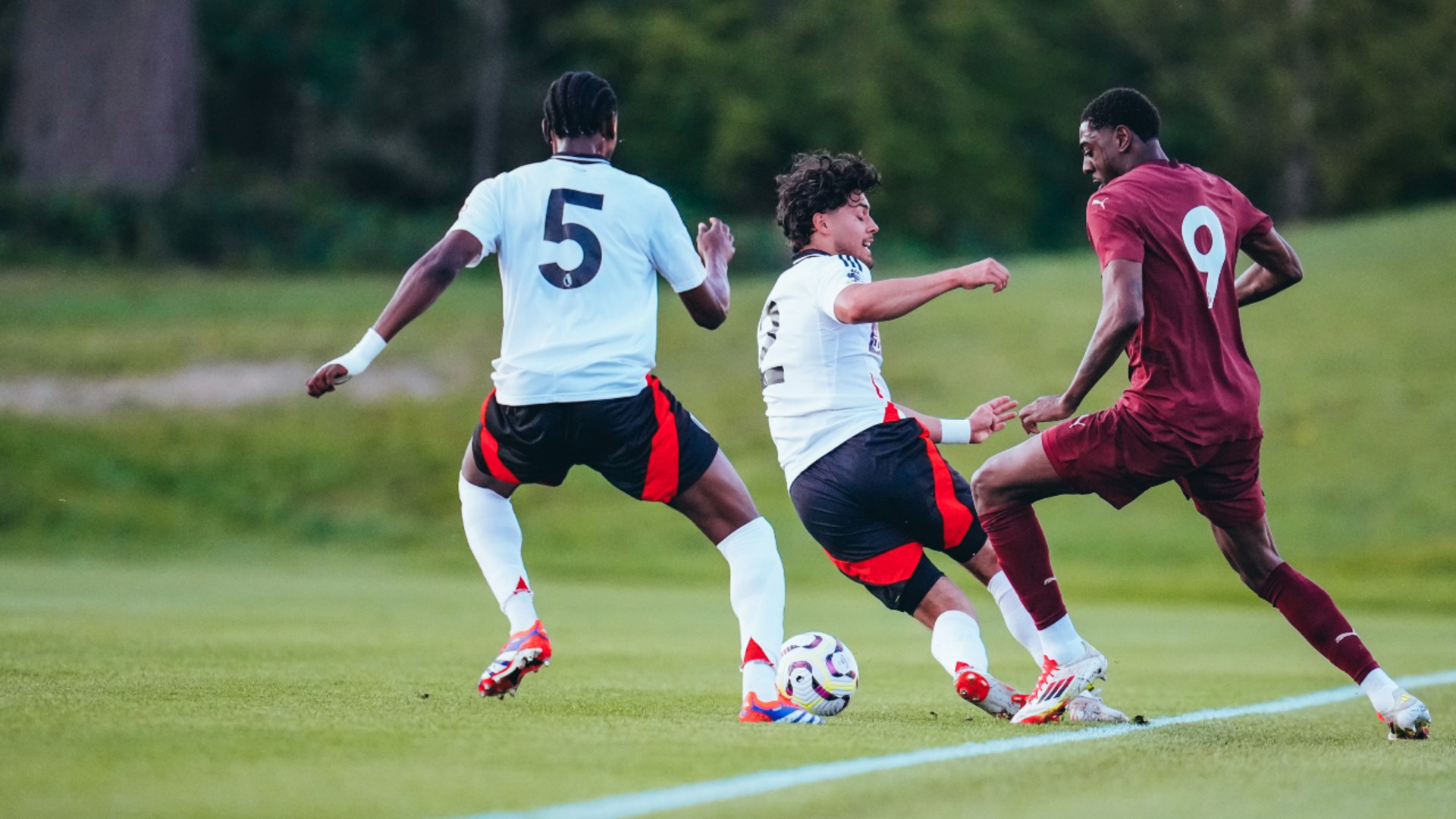 LEVEL BEST: Divin Mubama forced home a crucial late leveller for City's Elite Development Squad.