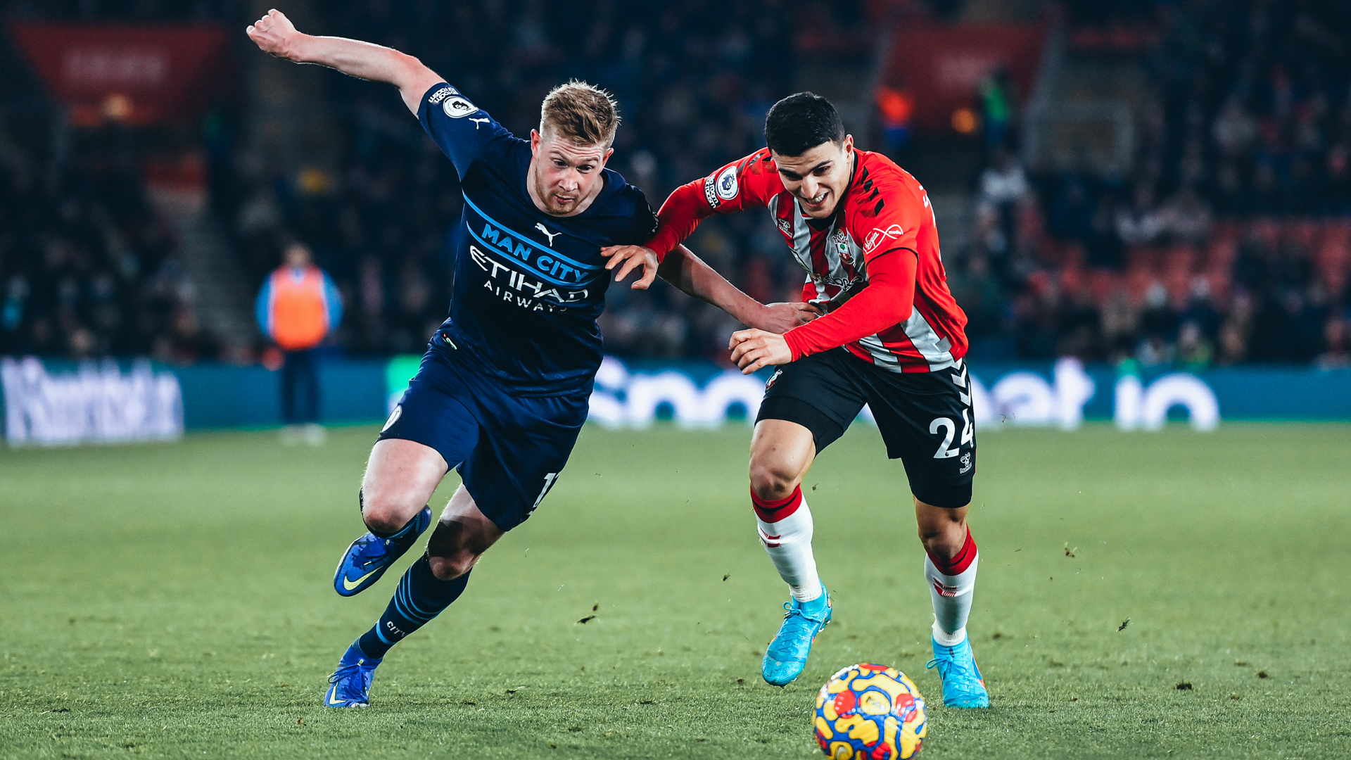 FORWARD MARCH: Kevin De Bruyne takes the fight to the hosts