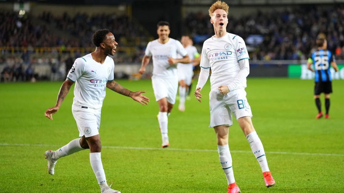WHAT A MOMENT: Palmer clearly enjoyed his first UCL goal!