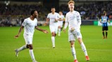 WHAT A MOMENT: Palmer clearly enjoyed his first UCL goal!