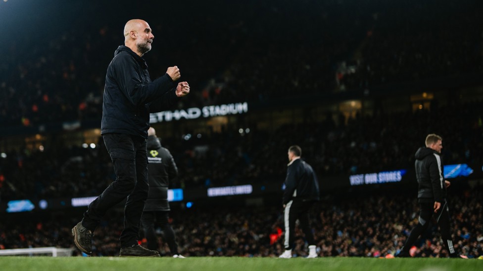 BOSS REACTS : Pep enjoys the first goal