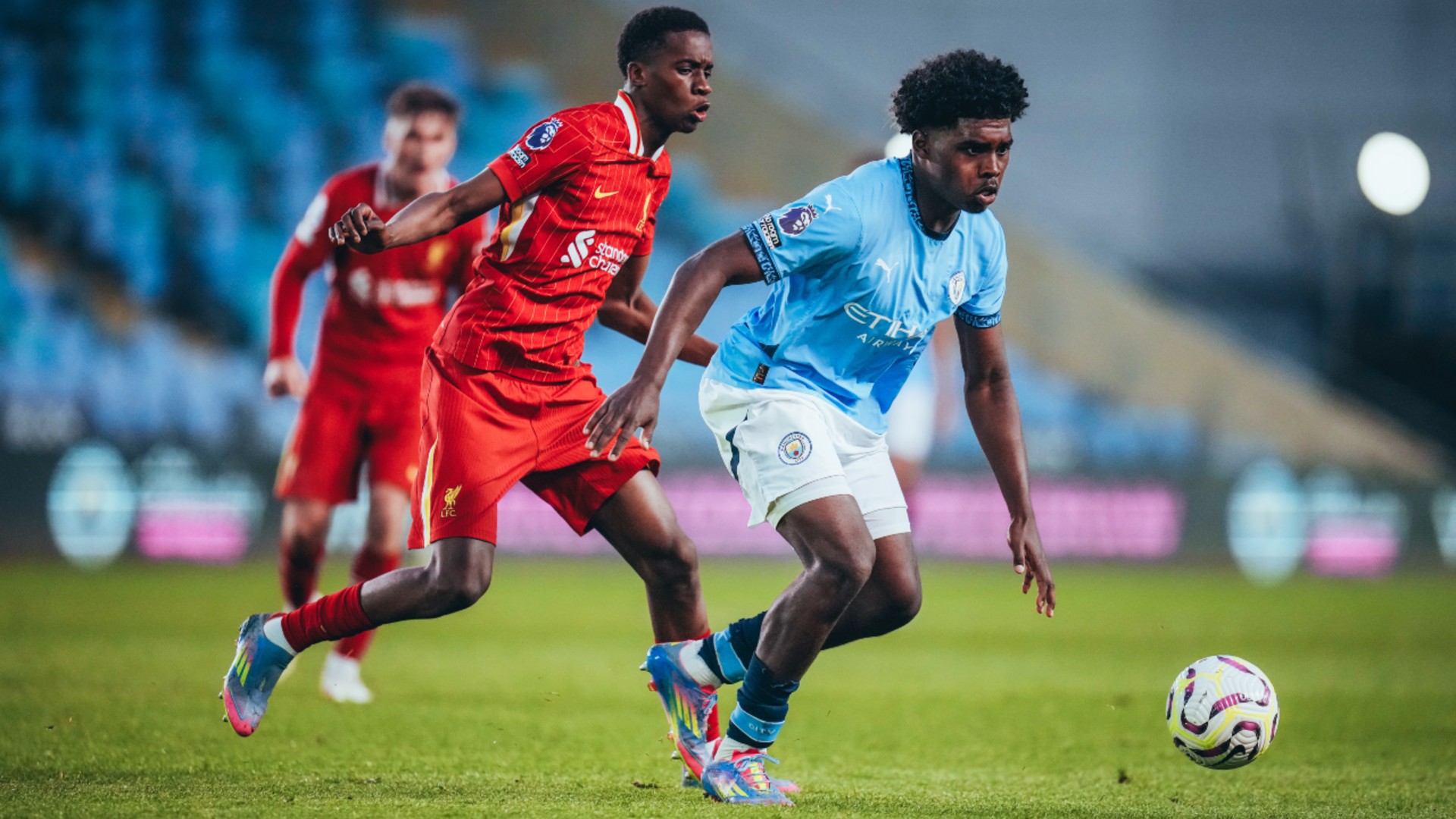 UNDER PRESSURE : Jaden Heskey evades danger.