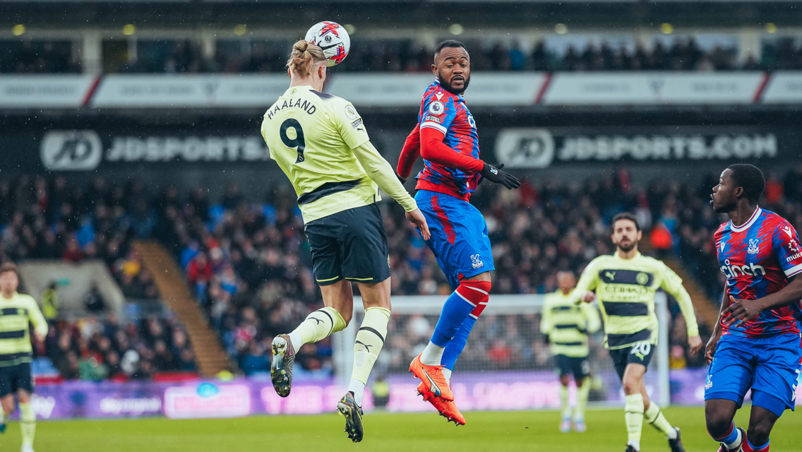 HAALAND HEADER: Rising high.