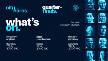 UEFA Euros quarter-finals: How can I watch City stars on TV? 