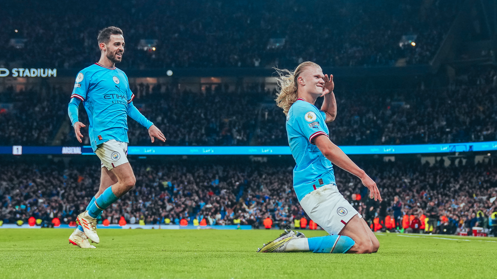 One moment in time: Haaland lets his hair down!