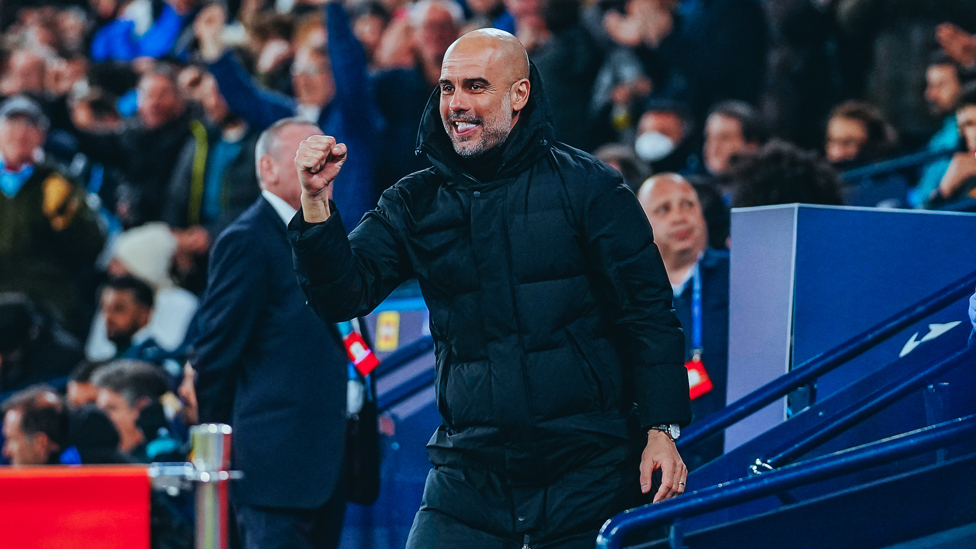 PEP APPROVED : I think the boss enjoyed our third goal. 