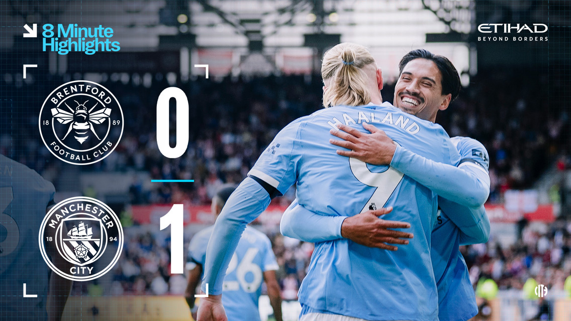 Brentford 0-1 City: Cuplikan 8 menit