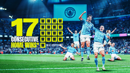 City buat rekor klub untuk kemenangan kendang beruntun