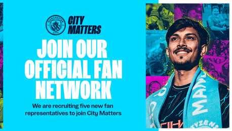 Last chance to apply to join official fan network City Matters