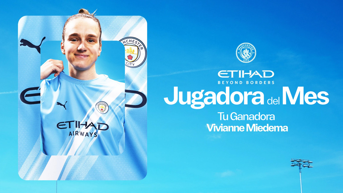Miedema gana el premio Etihad a la Jugadora del Mes de enero