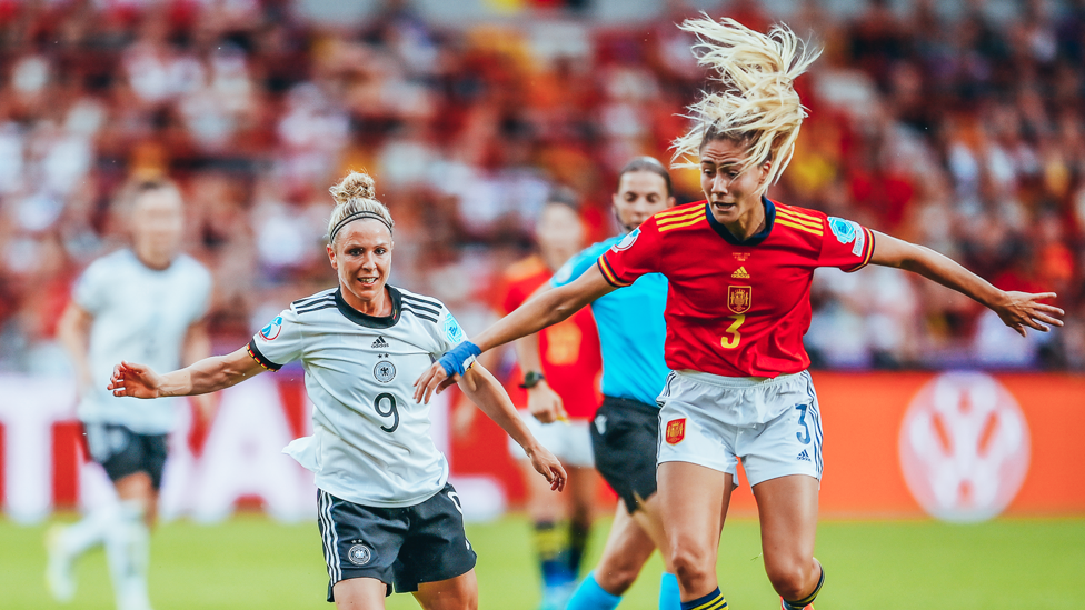 HEAVYWEIGHT CLASH : Laia Aleixandri played in all four games that Spain had at the tournament, including against finalists Germany and winners England
