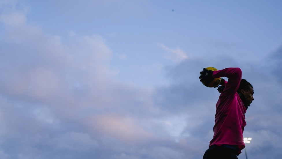 OUR DUTCH DEFENDER : Nathan Ake takes a throw-in.