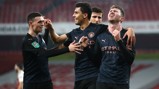 GAYM FACE: Aymeric Laporte is clearly pleased by his goalscoring contribution