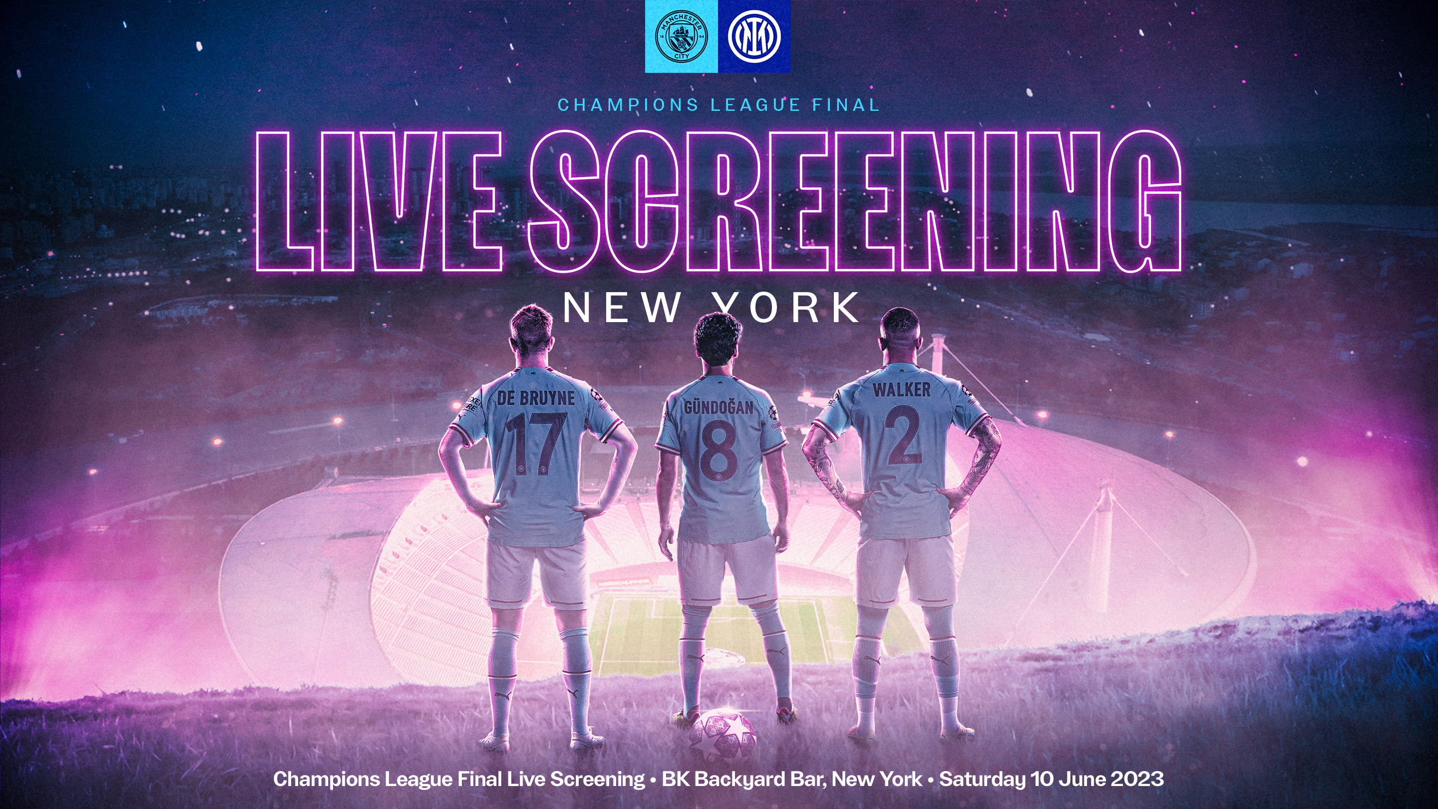 Manchester City to host Champions League final screening in New York