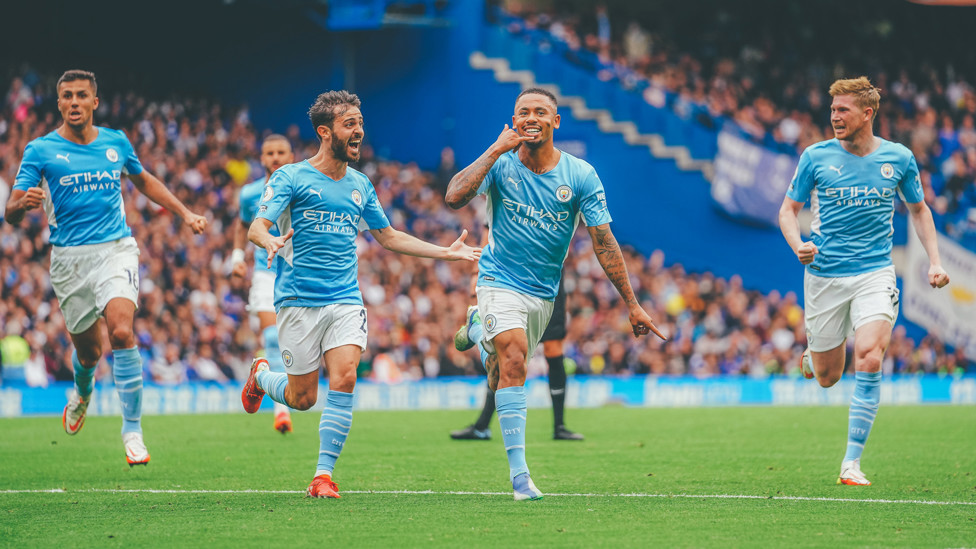 DECIDER : The Brazilian wheels away in celebration having grabbed the only goal in a vital win over Chelsea, 25 September 2021.
