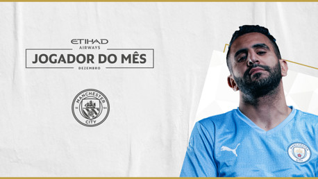 Mahrez foi eleito Melhor Jogador do mês dezembro!