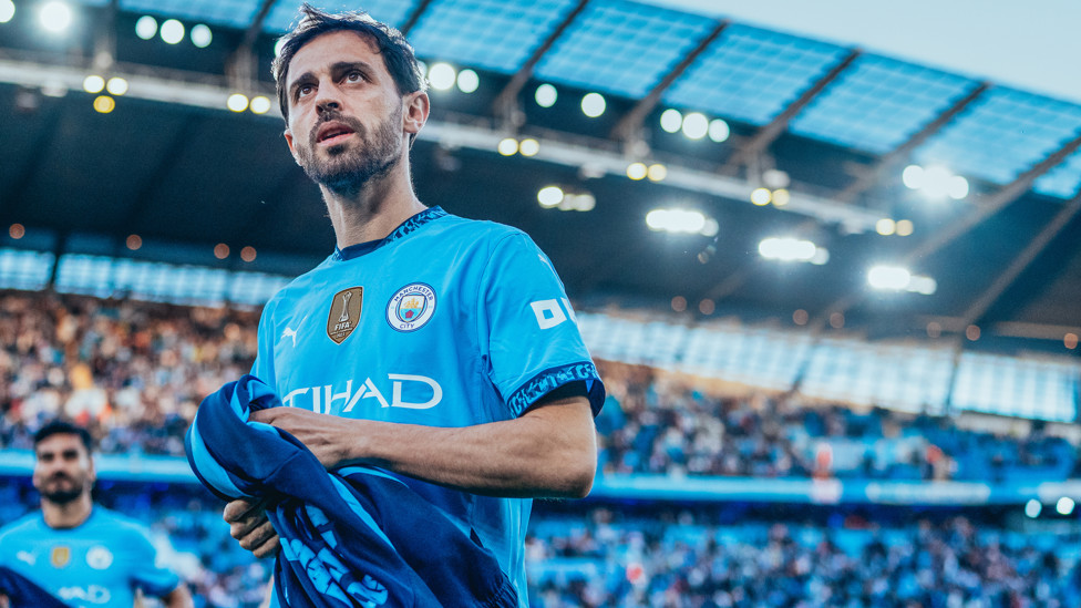 400 UP : Bernardo ready for his 400th City appearance.