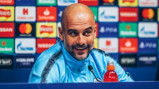 PEP TALK: The manager has addressed the media ahead of Tuesday's Champions League clash 