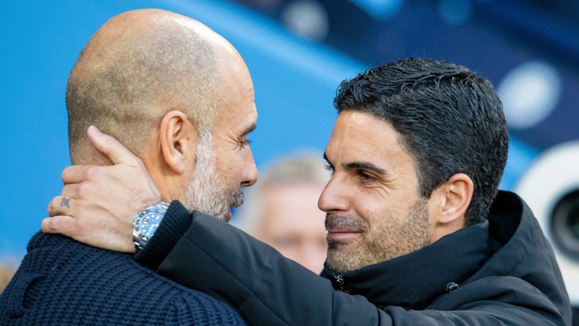 Guardiola and Arteta: Premier League head-to-head record so far