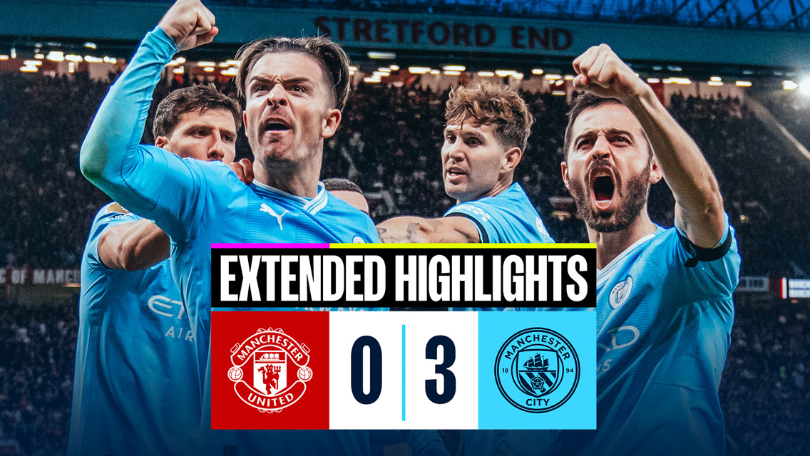 Manchester United 0-3 City: Cuplikan panjang