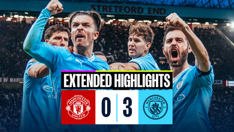 Manchester United 0-3 City: Cuplikan panjang