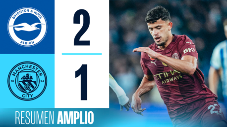 Brighton 2-1 City: resumen amplio
