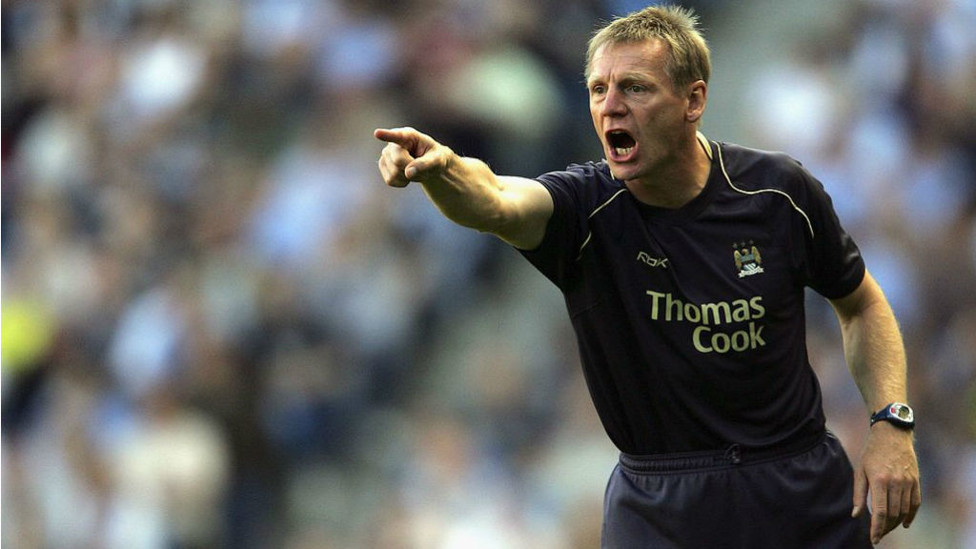 ROAR POWER: Stuart Pearce barks out the orders during City's 2-0 win over West Ham in September 2006