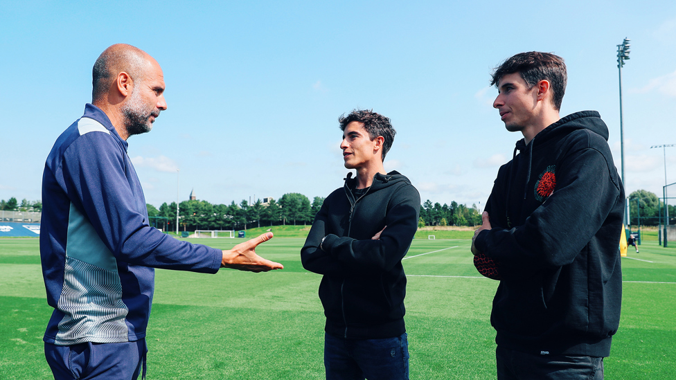 MAKING THEIR MARQ : Our special guests chat to Pep Guardiola