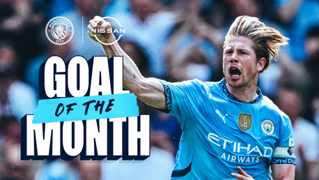 De Bruyne wins April's Nissan Goal of the Month award