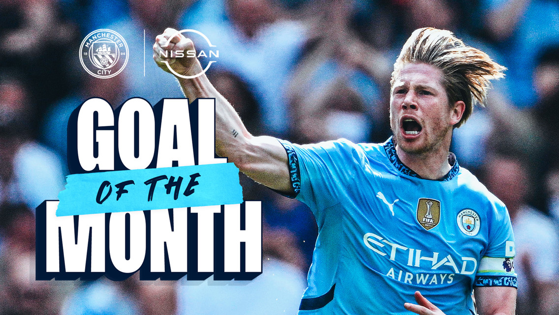 De Bruyne wins April's Nissan Goal of the Month award