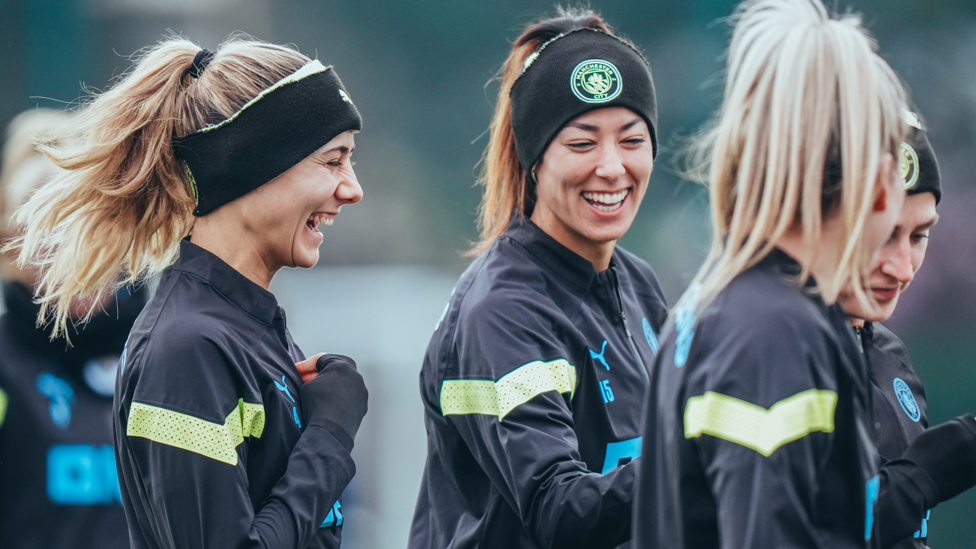 SHEFFIELD SMILES : Filippa Angeldahl and Ouhabi in high spirits 