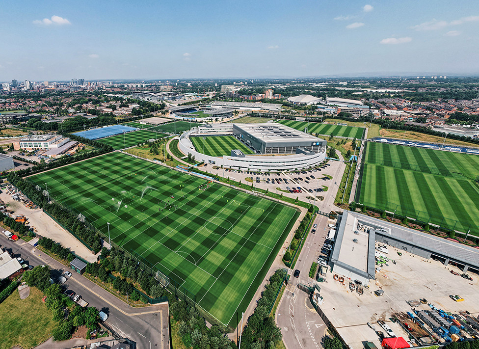 A drone shot of a resplendent summer CFA