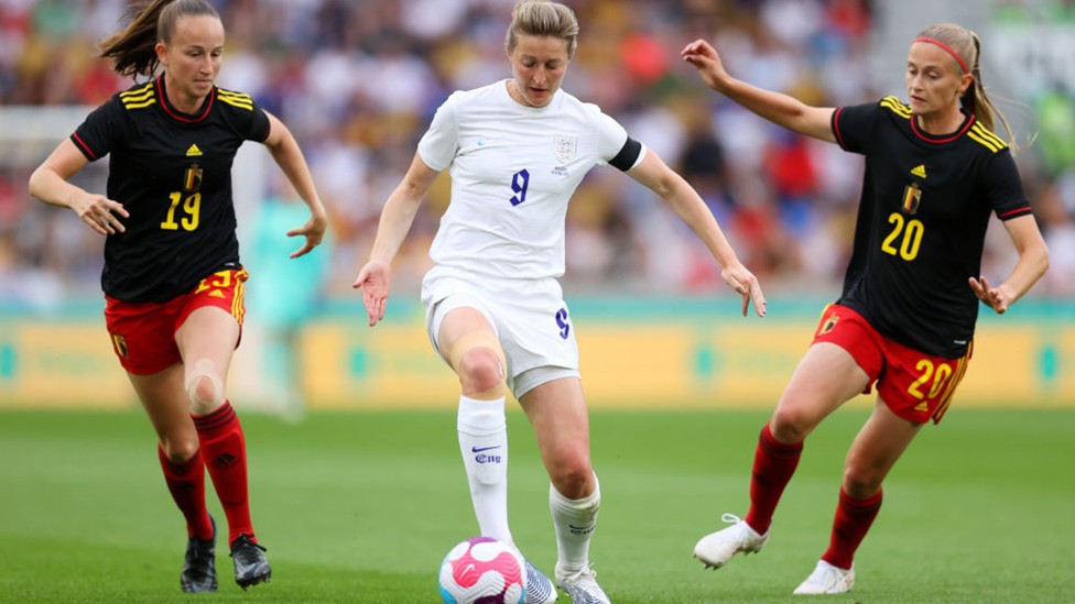 FORWARD MARCH: Ellen White takes the fight to Belgium