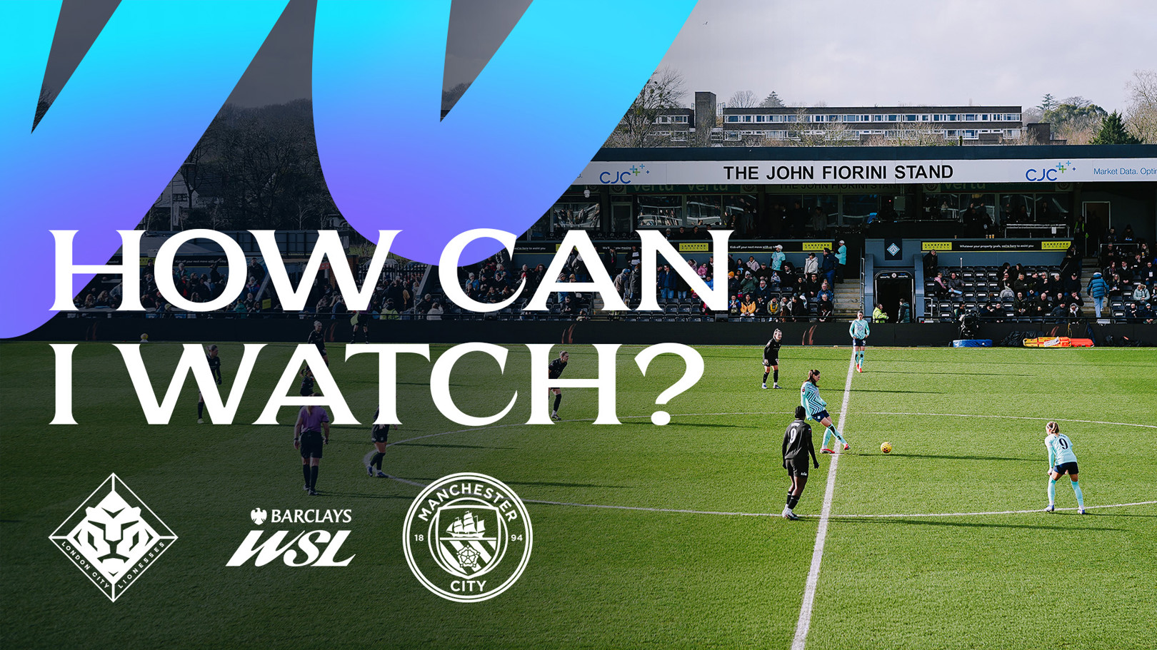 How can I watch London City Lionesses v City on TV?