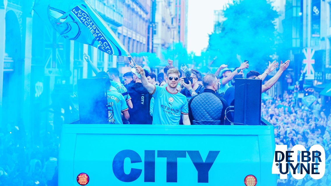 Los 400 partidos de De Bruyne con el City