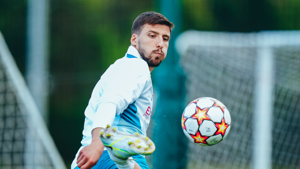 ROCKING RUBEN : Ruben Dias brings the ball under his spell