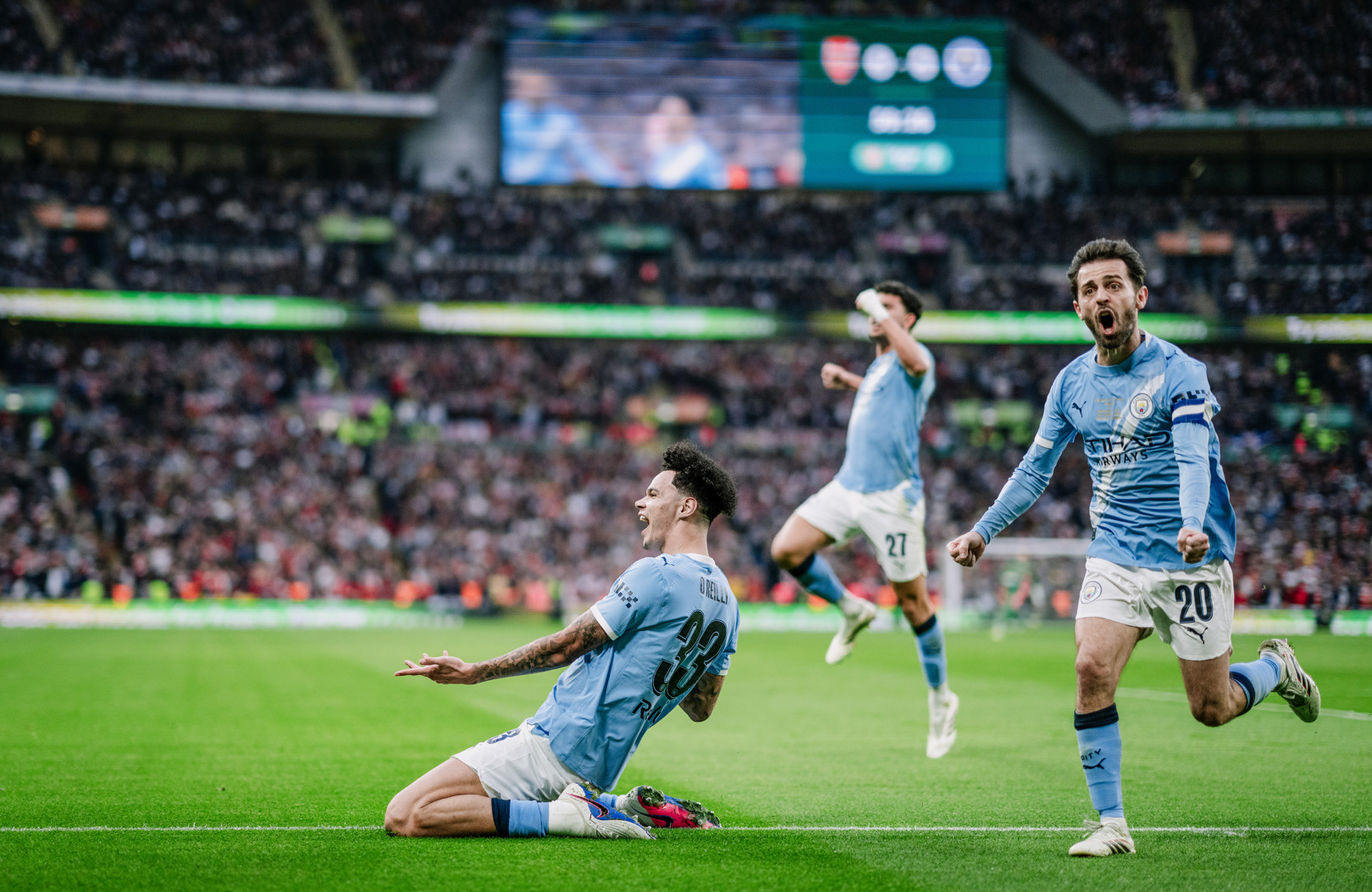 O'Reilly radiante após atuação heroica na Carabao Cup