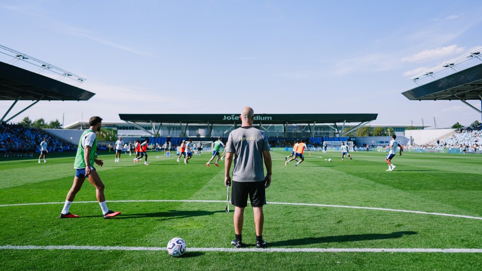 SETTING THE SCENE : Views of a sunny Joie Stadium.
