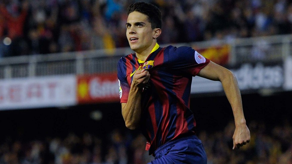 Marc Bartra durante su estapa en el FC Barcelona.