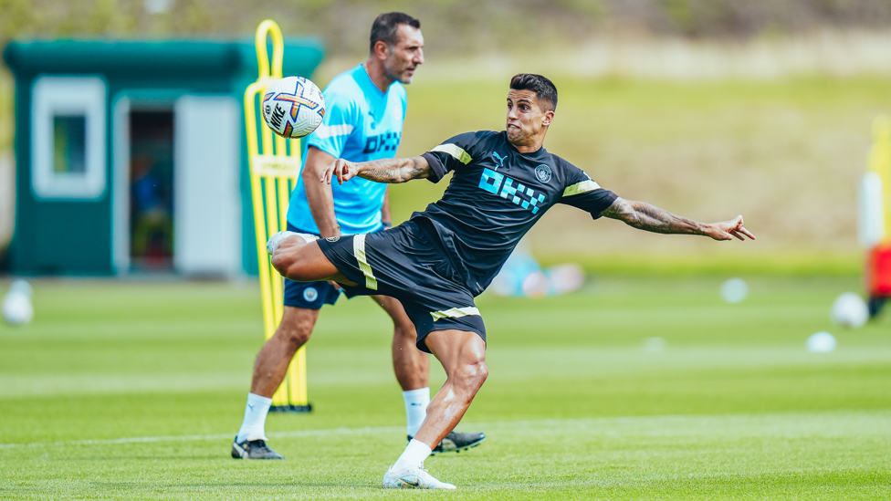 SHARP SHOOTER : Joao Cancelo showcases his excellent technique.