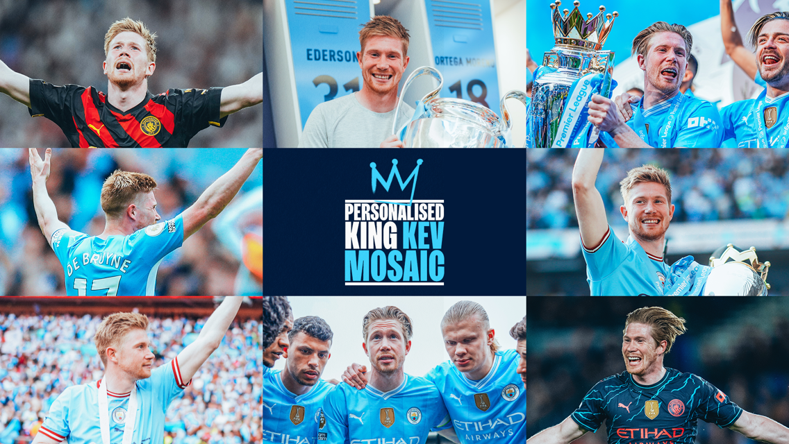 Create your own King Kev mosaic to celebrate Kevin De Bruyne's last game at the Etihad 