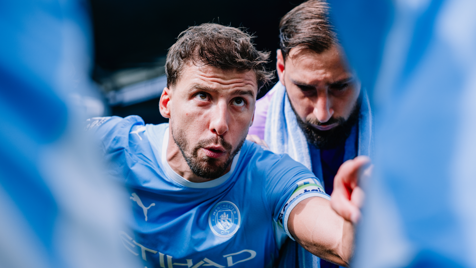 READY RUBEN : Final rallying cry from the skipper.