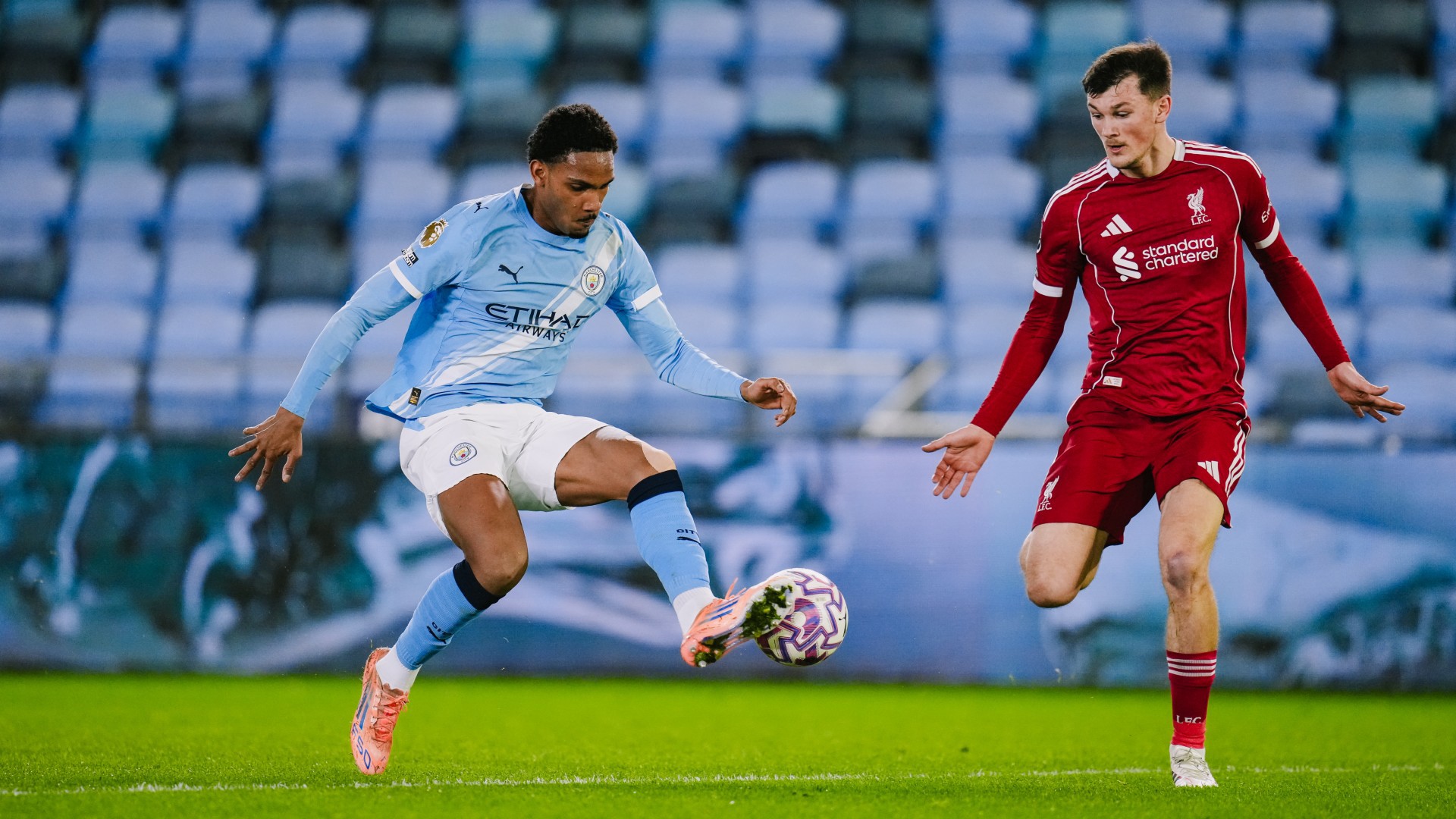 COMPOSED : Christian McFarlane under pressure.